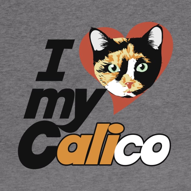 I love my calico cat by bubbsnugg